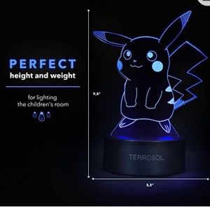 Pokemon Pikachu 3D Night Light Desk Lamp